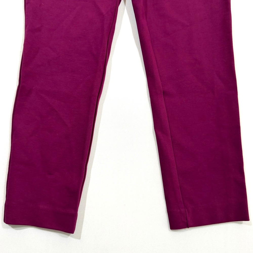 Liz Claiborne Emma Slim Leg Ankle Pants 4-Way Stretch Wild Cherry Womens 2P NWT - Picture 13 of 16